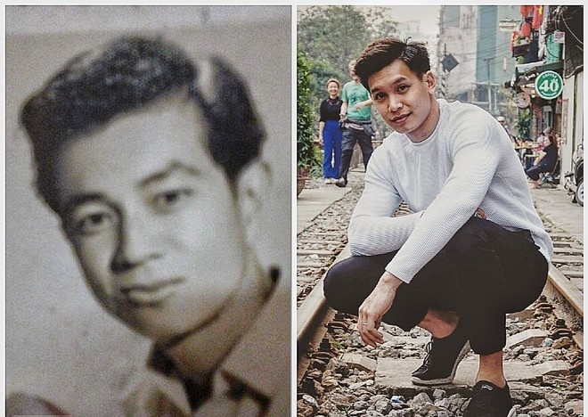 Tan and his biological father (left) are alike like two peas in a pot (Photo courtesy of Nguyen Van Tan/ via Thanh Nien)  