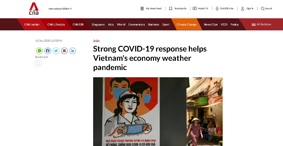 International press praises Vietnam’s strong economic growth during pandemic