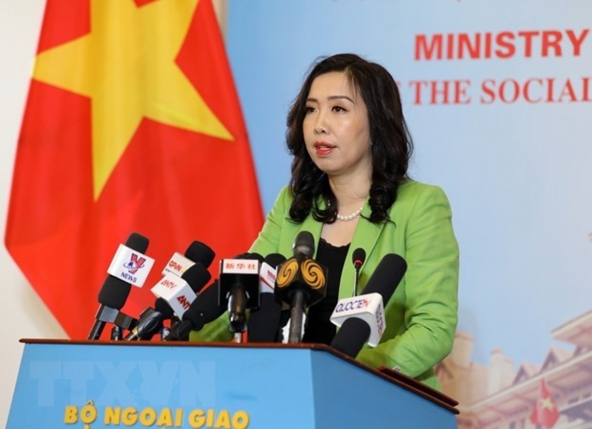 Foreign ministry spokesperson Le Thi Thu Hang 