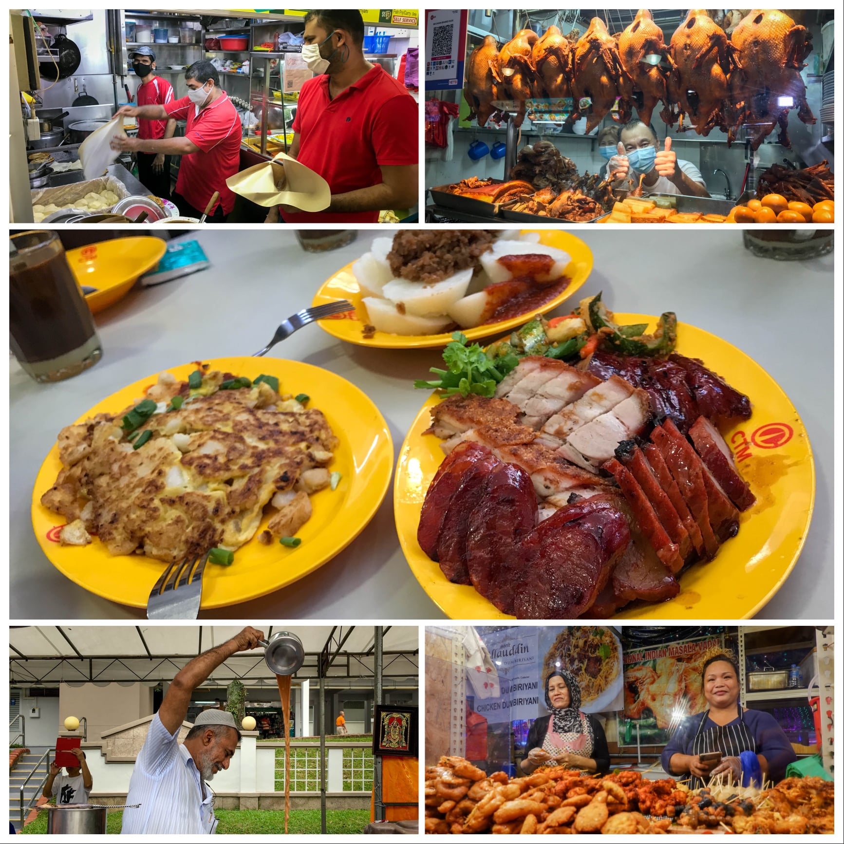 Hawker dishes in Singapore (Photo courtesy of PM Lee Hsien Loong)  