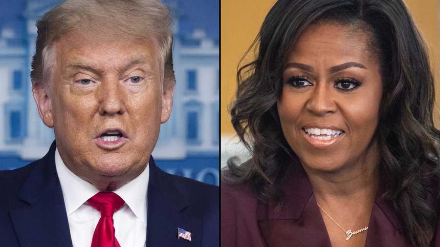 President Trump and former first lady Michelle Obama were named the most admired man and woman in 2020 (Photo: KCCI)  