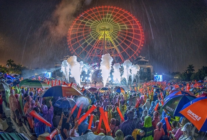 Celebrative music show will take place at Sun Wheel (Photo: VNE) 