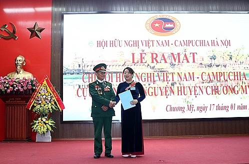 vietnam cambodia friendship association of former voluntary soldiers launched in chuong my