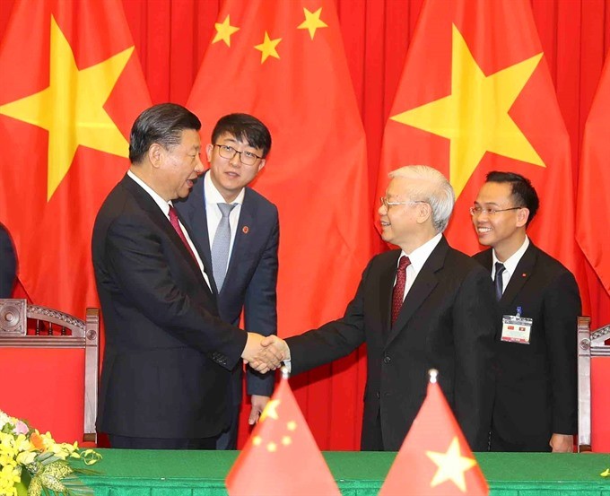 vietnam china leaders exchange notes on 72nd anniversary of relations