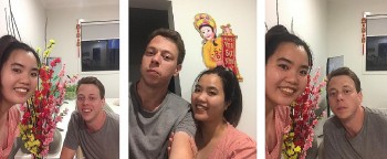 Vietnamese-Australian Couple Enjoys Tet from Abroad