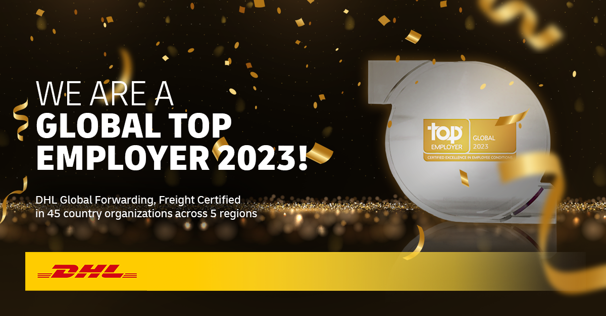DHL Global Forwarding Asia Pacific recognized as Top Employer 2023