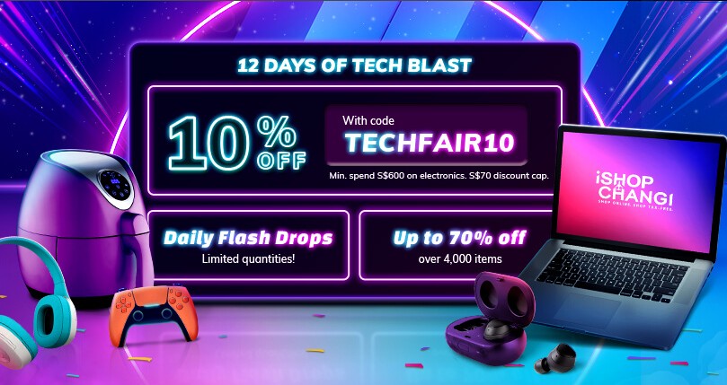 march down to ishopchangi online tech fair for deals up to 70 off and more in singapore