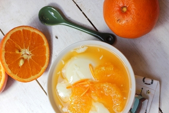 Recipe: Orange & bean curd sweet soup to cool down summer's heat