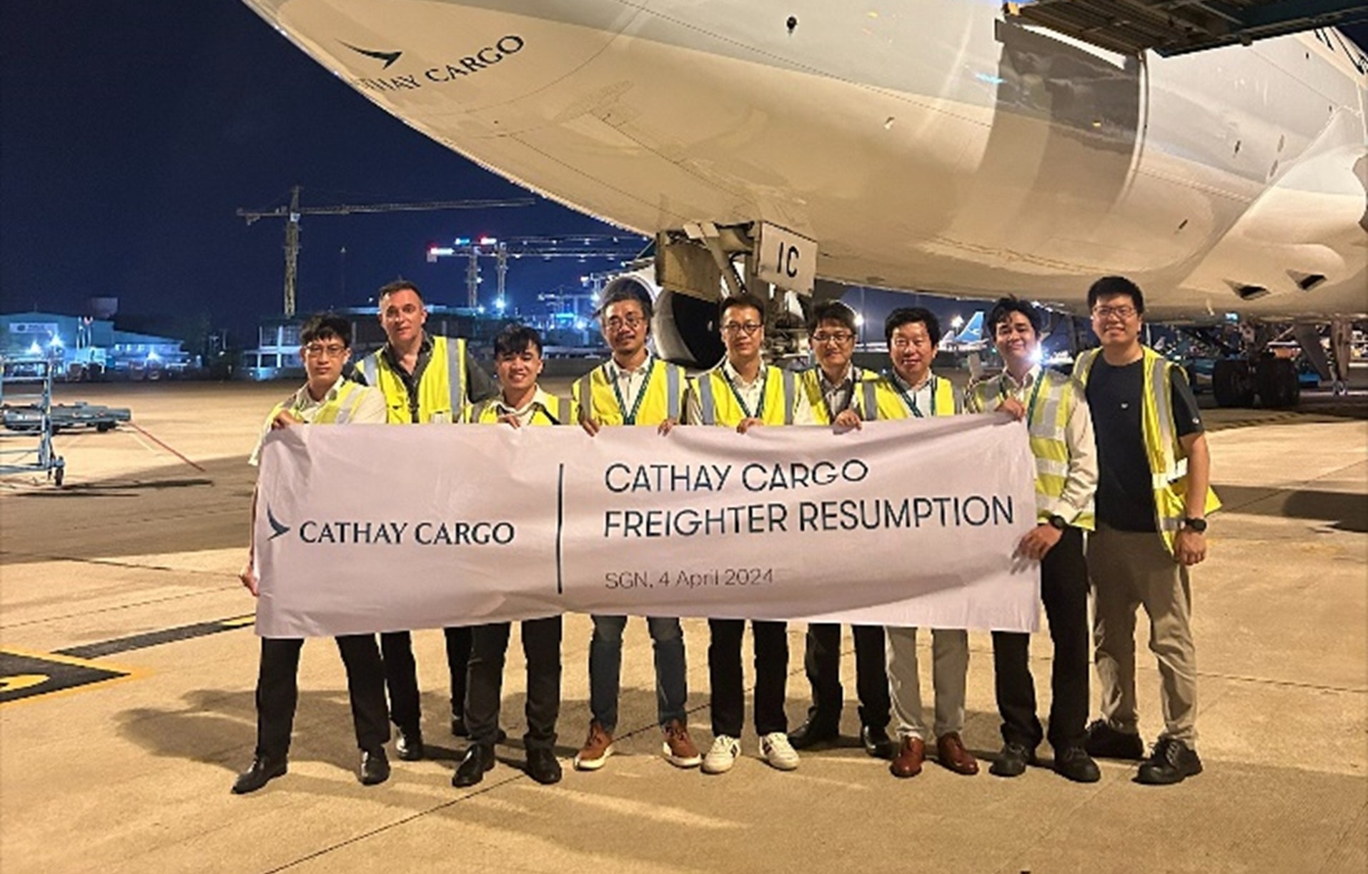 cathay cargo resumes freighter service from ho chi minh city