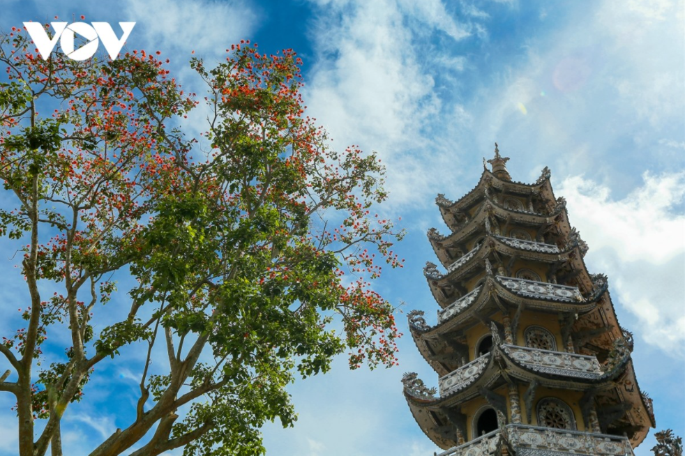 Unique pagoda built from ceramic pieces in Da Lat