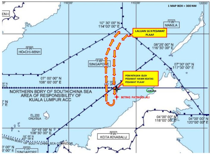 Malaysia says China conducts 'suspicious' air force activity over South China Sea