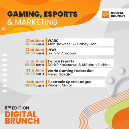 The 6th edition of the Digital Brunch: Gaming, Esports & Marketing in Middle East and Africa