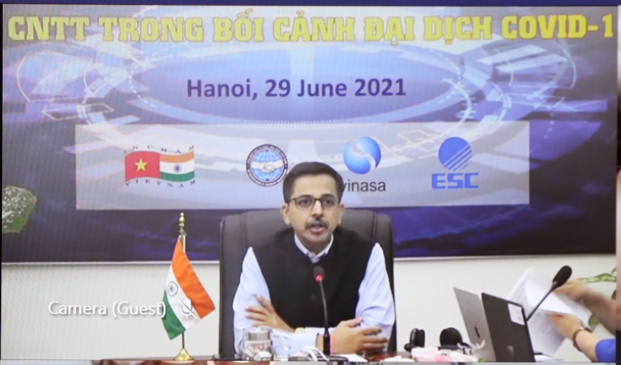 VUFO President Attends India - Vietnam Webinar on ICT Cooperation During Pandemic