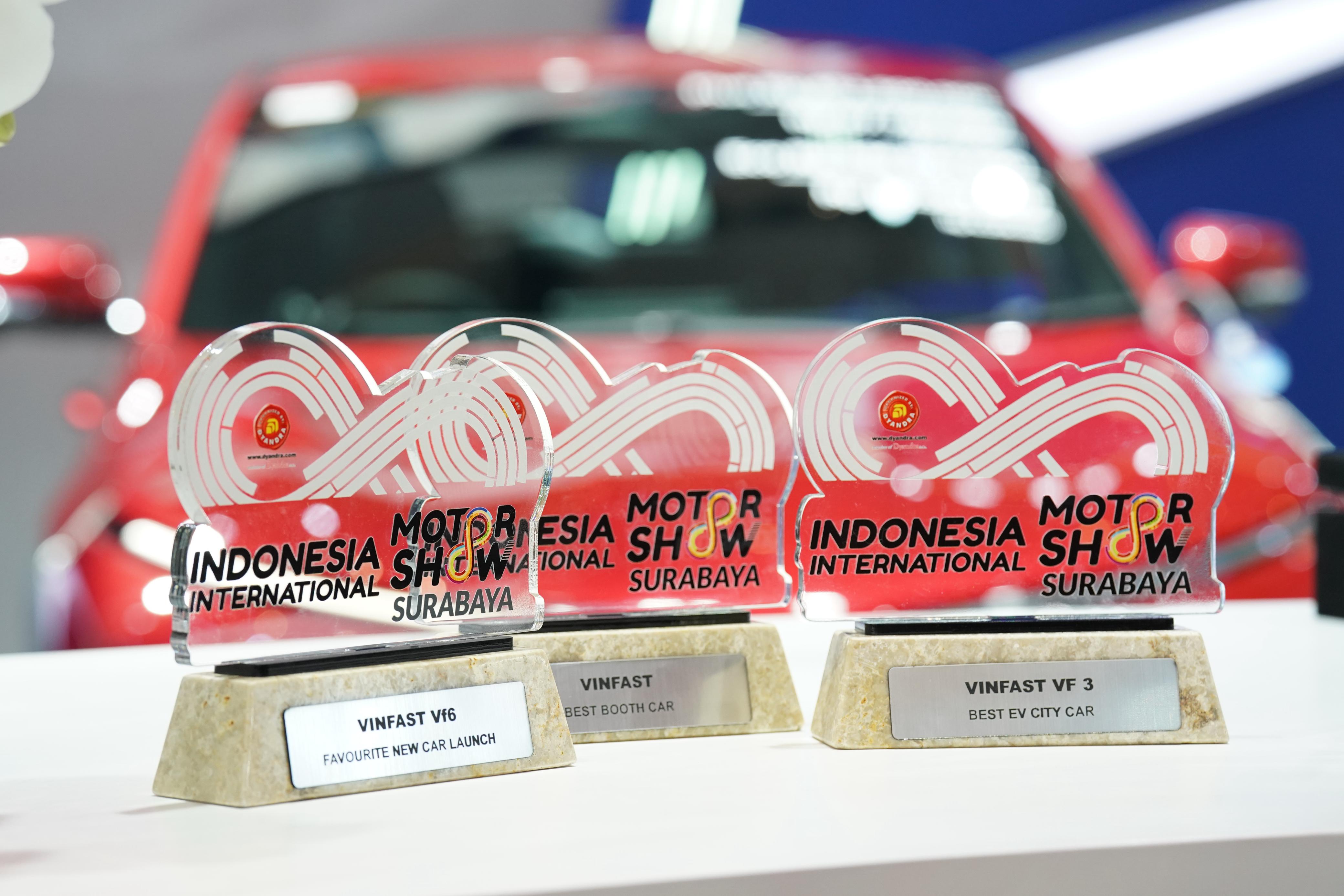 VinFast sets new record at IIMS Surabaya 2025 with four awards, VF 3 named "Best EV City Car"
