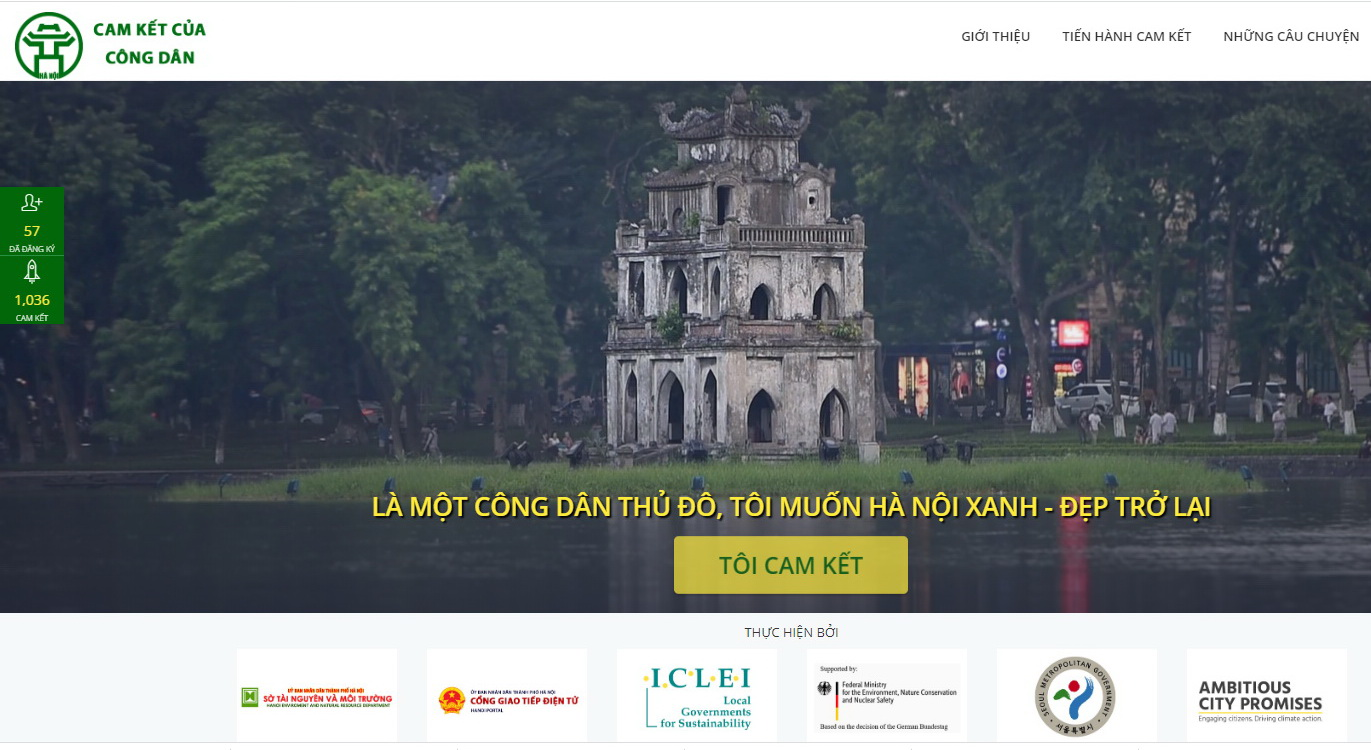 "Hanoi Civic Commitment" website officially launched