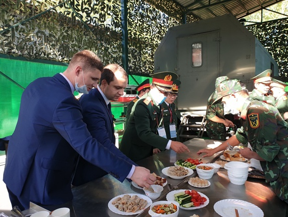 vietnam field kitchen leaves imprints at army games 2020