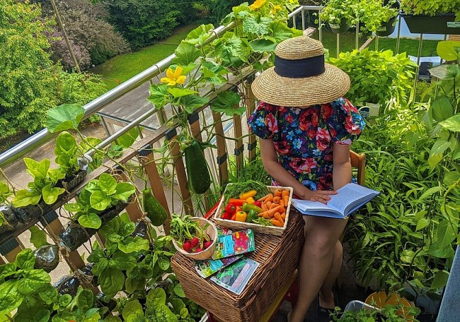 Vietnamese Woman Living France Turns Balcony Into Garden