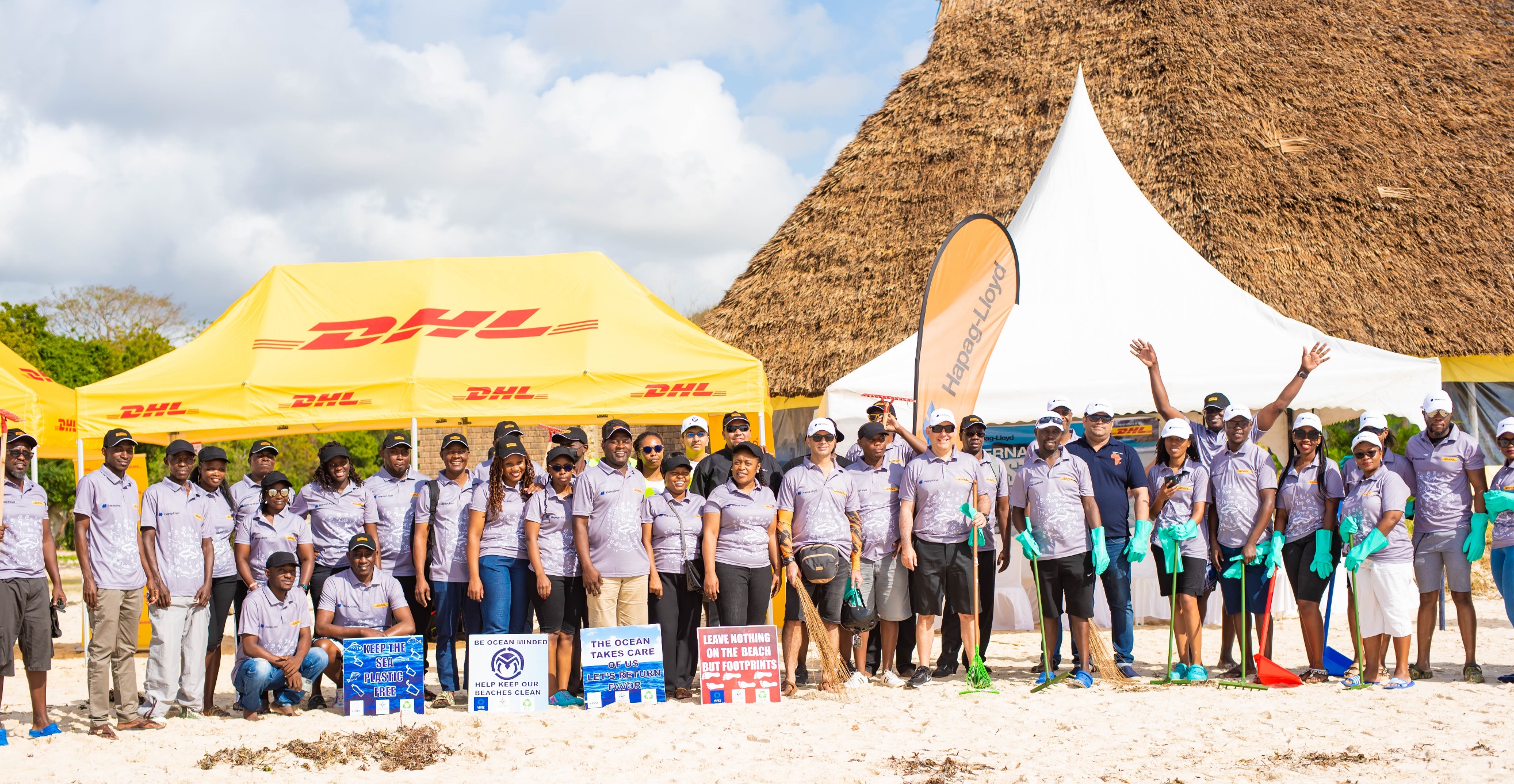 DHL Global Forwarding, Hapag-Lloyd clean 6,000 kg of trash along six countries' coastlines