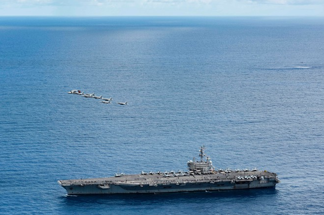 in photos us navy conducts show of power in the indo pacific another message to china