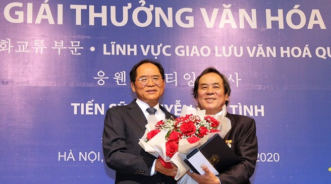 first vietnamese to receive the korean sejong cultural award