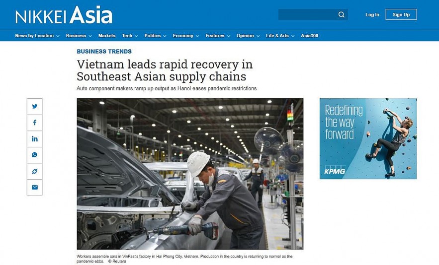 Vietnam Leads Post-Lockdown Recovery in Southeast Asian Supply Chains: Nikkei Asia