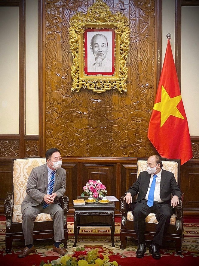 Vietnamese President Expects Korean Descendants of King Ly Thai To to Promote Vietnam Korea relationship