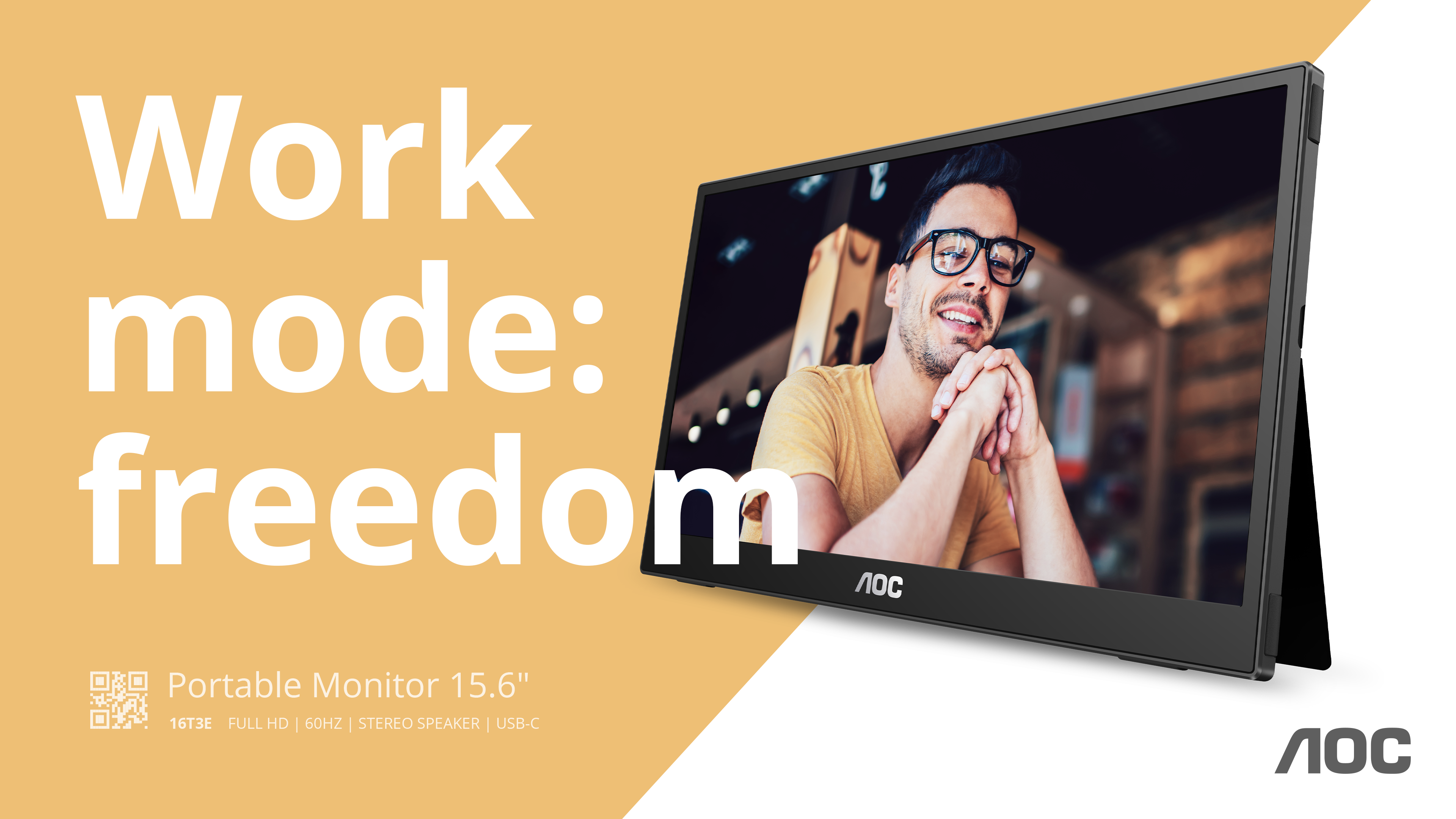 AOC Introduces the T3 Series: The Ultimate Portable Monitor for Work Mode Freedom