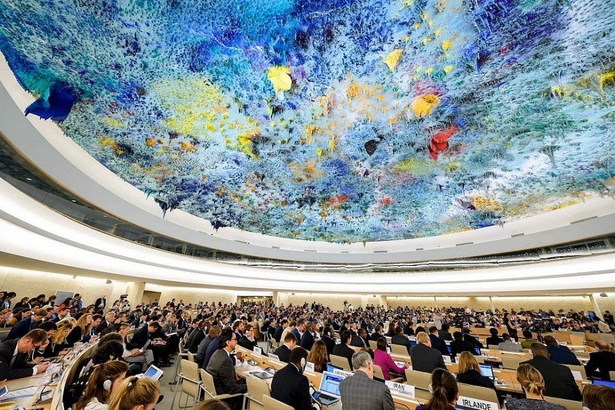 At a session of the United Nations Human Rights Council. (Source: AFP)