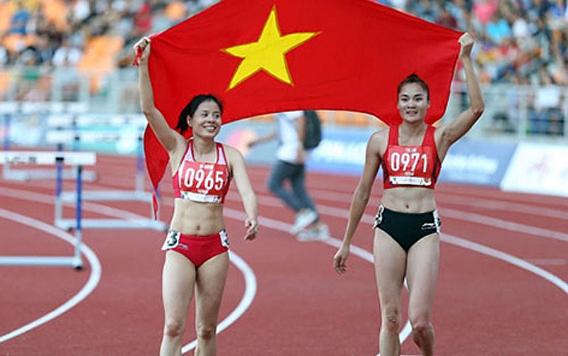 Vietnamese athletics is still a key sport with the goal of achieving 16 gold medals at the 31st SEA Games. Photo: HanoiMoi