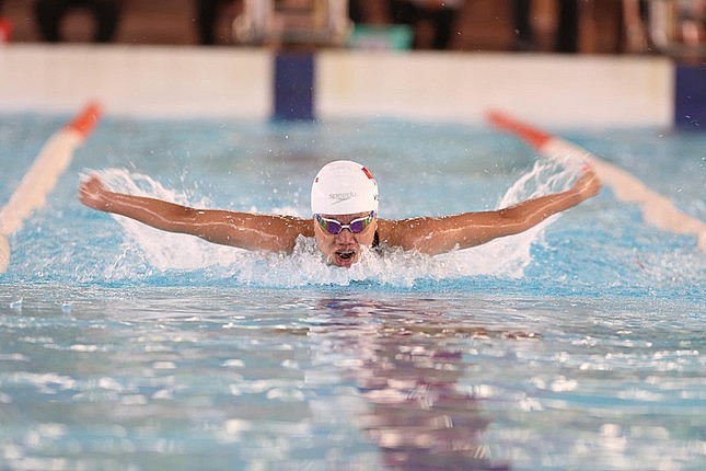 Anh Vien officially retired from swimming. Photo: TienPhong
