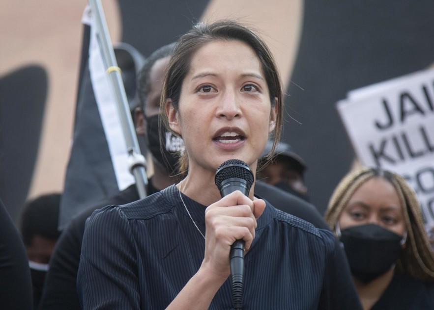 Legislator Bee Nguyen speaks in Atlanta, Georgia, the southeastern United States, April 20, 2021. Photo: AP