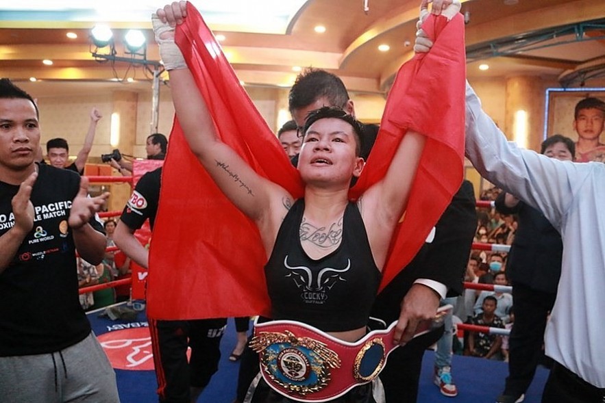 First Vietnamese Female Boxer to Claim WBO Belt