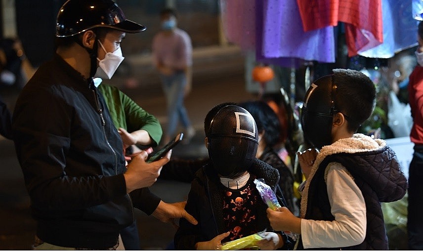 Expats and Young Vietnamese Celebrate Halloween