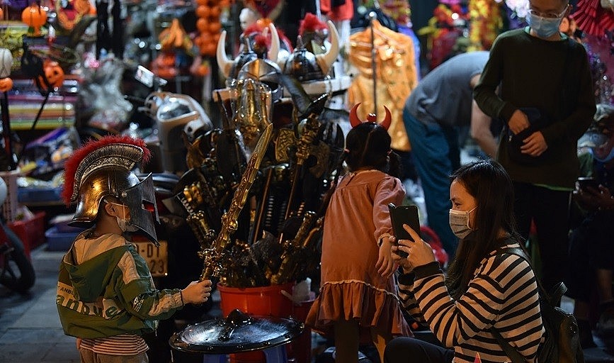 Expats and Young Vietnamese Celebrate Halloween