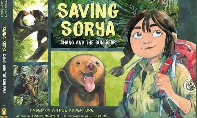 Book cover of ‘Saving Sorya: Chang and the Sun Bear’. Photo courtesy of Trang Nguyen