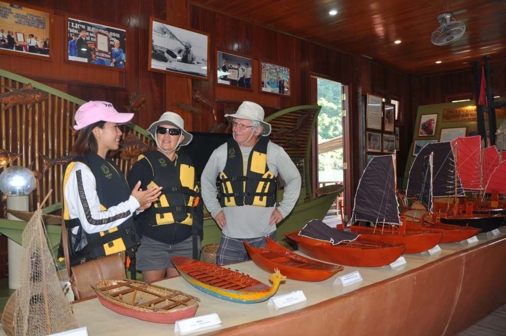 Cua Van Fishing Village cultural center, an attractive destination for foreign visitors. Photo Vietnam Economic Times