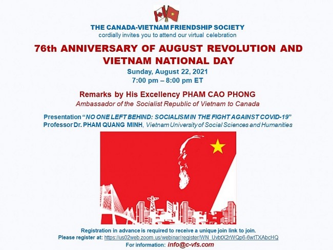 Canada-Vietnam Friendship Society Celebrates Vietnamese Independence