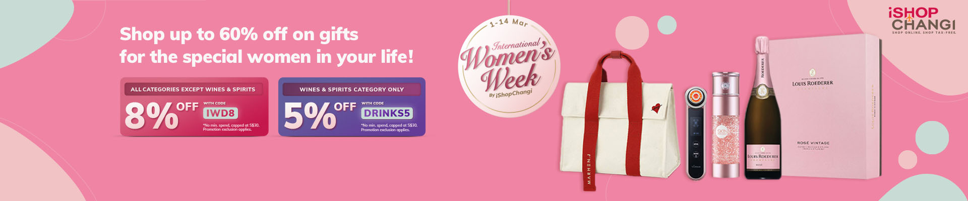 Make This International Women's Week Unforgettable with iShopChangi's Exclusive Discounts and Promotions