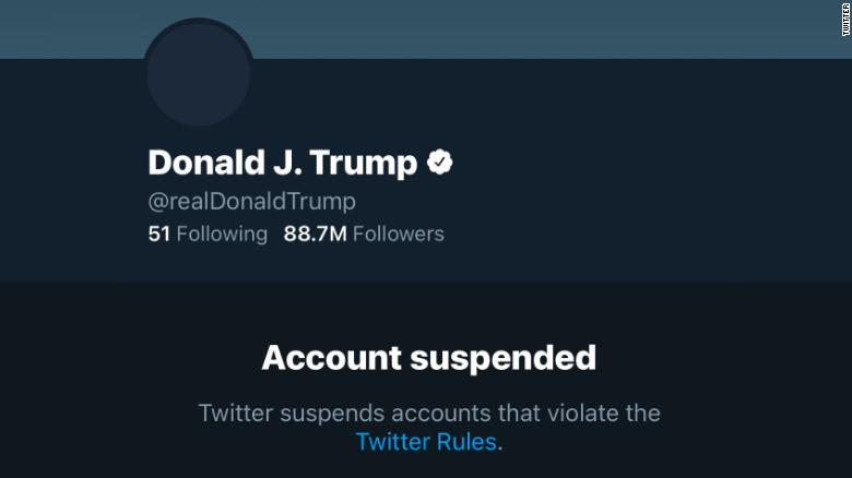 twitter bans donald trumps account after the us capitol attack