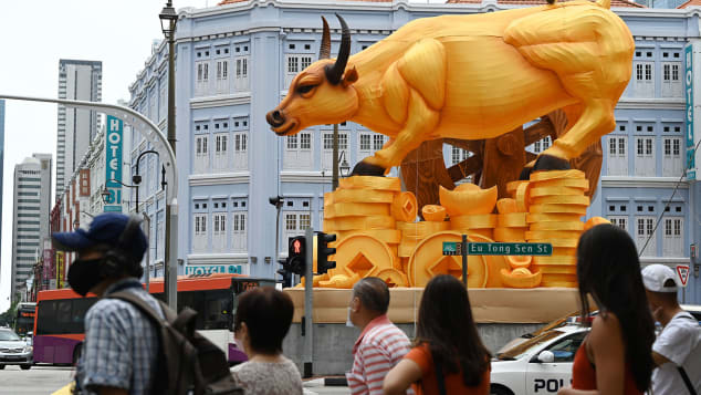 Celebrating Lunar New Year  2021, the Year of the Ox under Covid pandemic