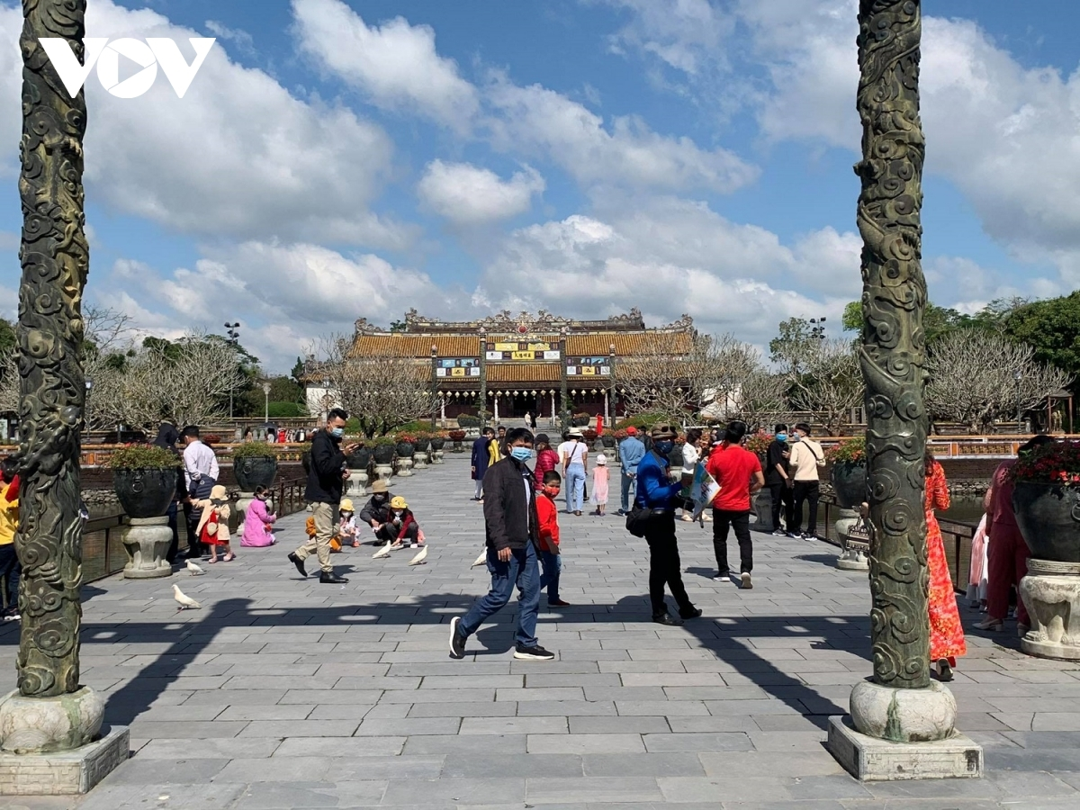 Hue relic site, one of the UNESCO-recognised sites, attracts tourists on Lunar New Year