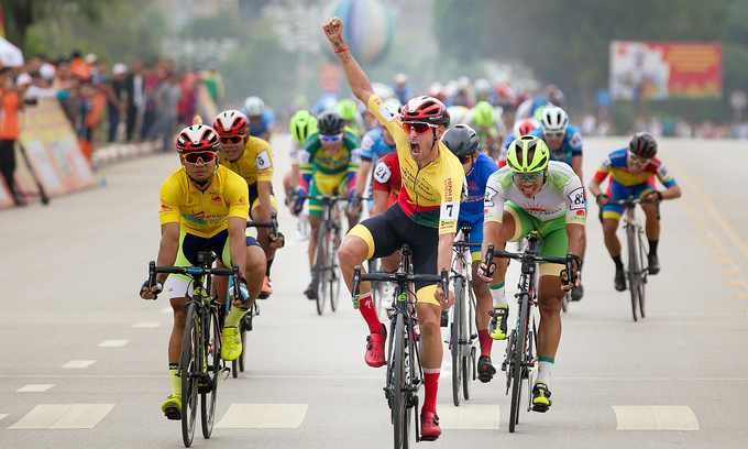 Javier Perez - Spanish cyclist won the third stage of HTV Cup national race