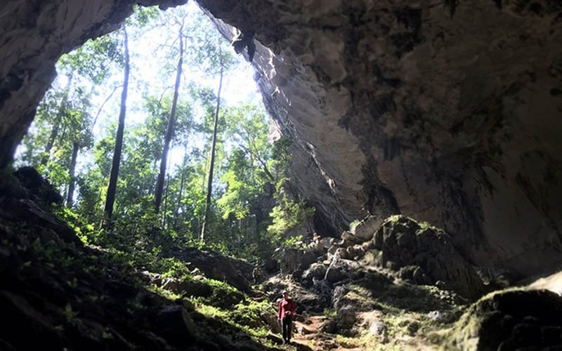 Howard and his expedition team have, within 20 days, discovered 12 new caves in Bo Trach, Quang Ninh and Minh Hoa districts, including Nuoc Ngam Cave, Nuoc Lan 3 Cave, Phu Nhieu 4 Cave, Doc Co Cave, etc. (Photo courtesy of Howard Limbert)