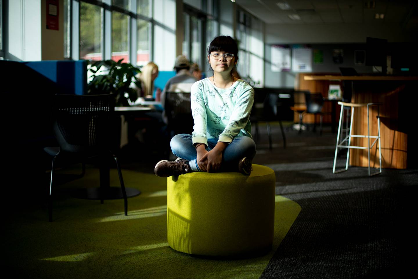 Vicky Ngo Ngoc who was 13 when she entered AUT is pursuing a double degree in finance and applied mathematics. Photo / Dean Purcell