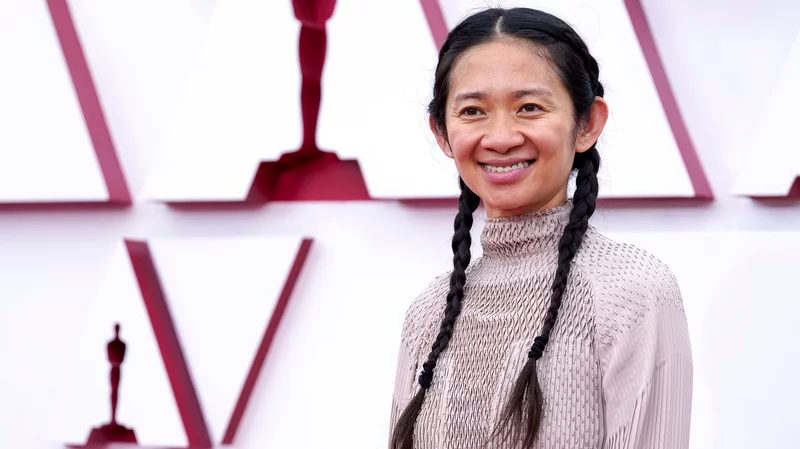 Director Chloé Zhao at the 2021 Oscars. She was the first woman to receive four Oscar nominations in a single year. Pool/Getty Images