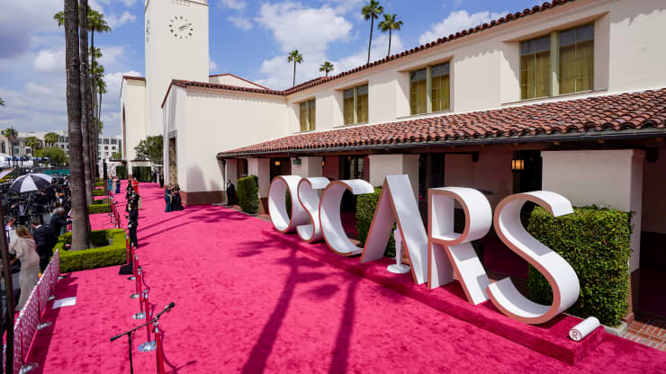 A view of the red carpet during the 93rd Annual Academy Awards at Union Station on April 25, 2021 in Los Angeles, California. Pool | Getty Images Entertainment | Getty Images