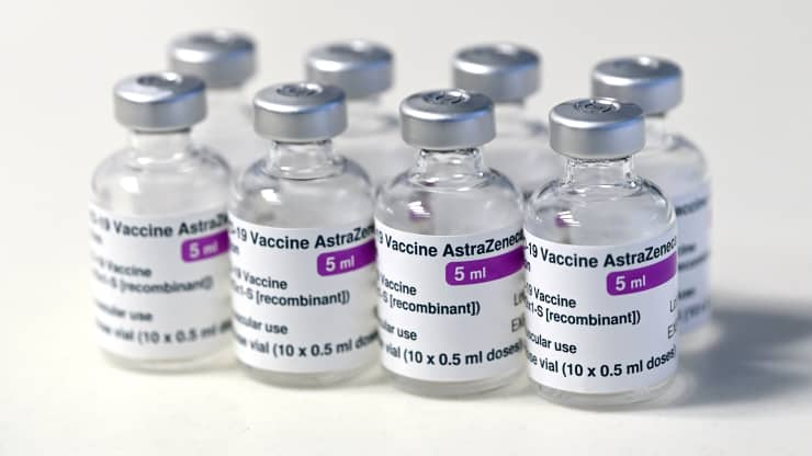 The Oxford-AstraZeneca covid vaccine. Karwai Tang | Getty Images