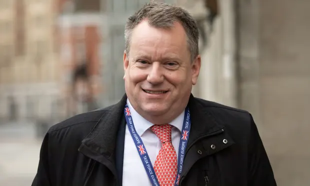 NI leaders made their appeal before a key meeting between Brexit minister Lord Frost (pictured) and the European Commission vice-president, Maroš Šefčovič in London. Photograph: Aaron Chown/PA