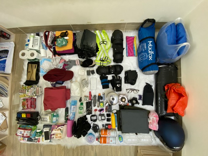 Chau's luggage prepared before her trip. Photo: VnExpress 