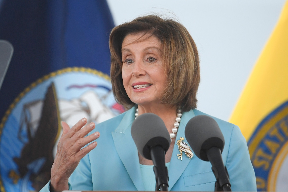 Speaker Nancy Pelosi speaks at an event. | Denis Poroy/AP Photo